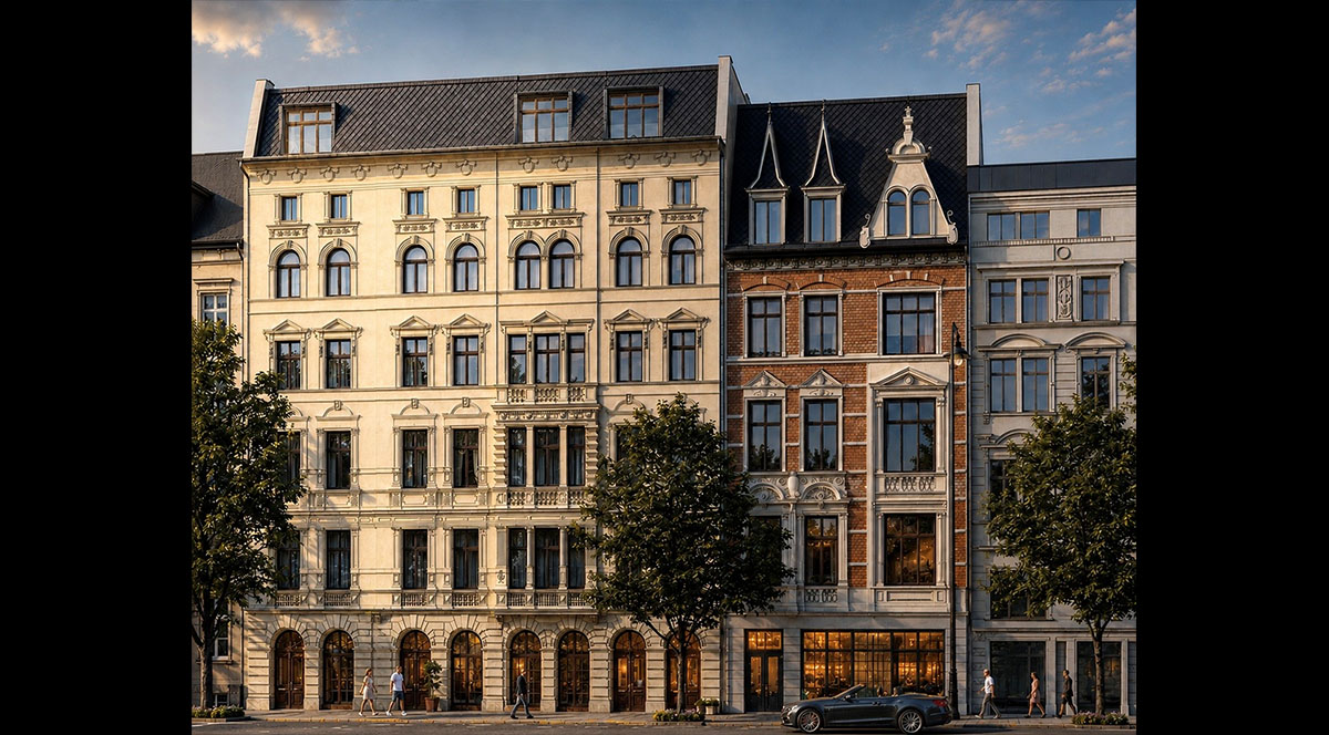 Mehrfamilienhäuser am Magdeburg-Hasselbachplatz