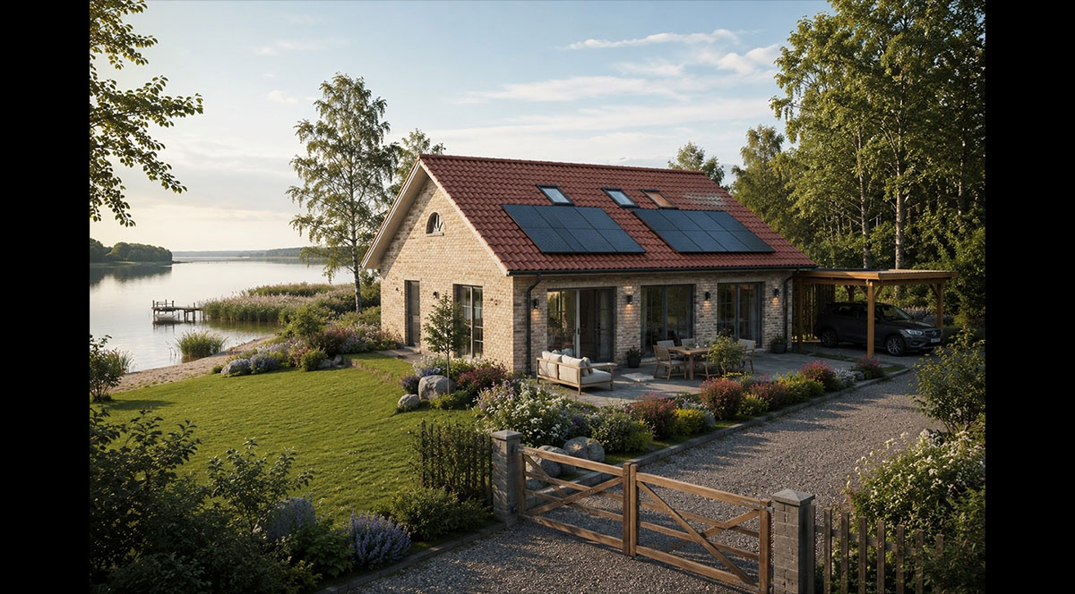Einfamilienhaus mit Seegrundstück