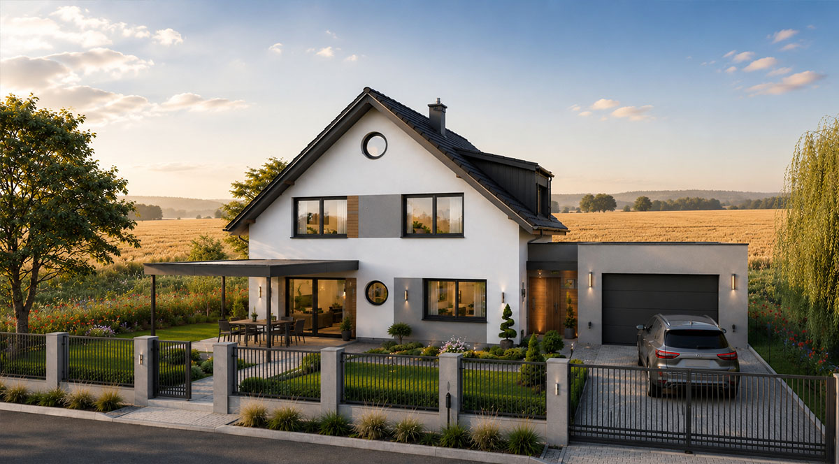 Einfamilienhaus am Dorfrand