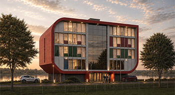 Neubau eines B&uuml;rogeb&auml;udes MD Elbufer